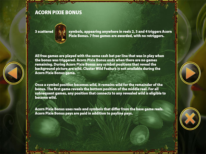 acorn pixie paytable 2